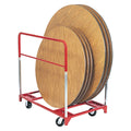 Round Folding Table Mover with 2 Fixed and 2 Swivel 5 in. Phenolic Casters U612193