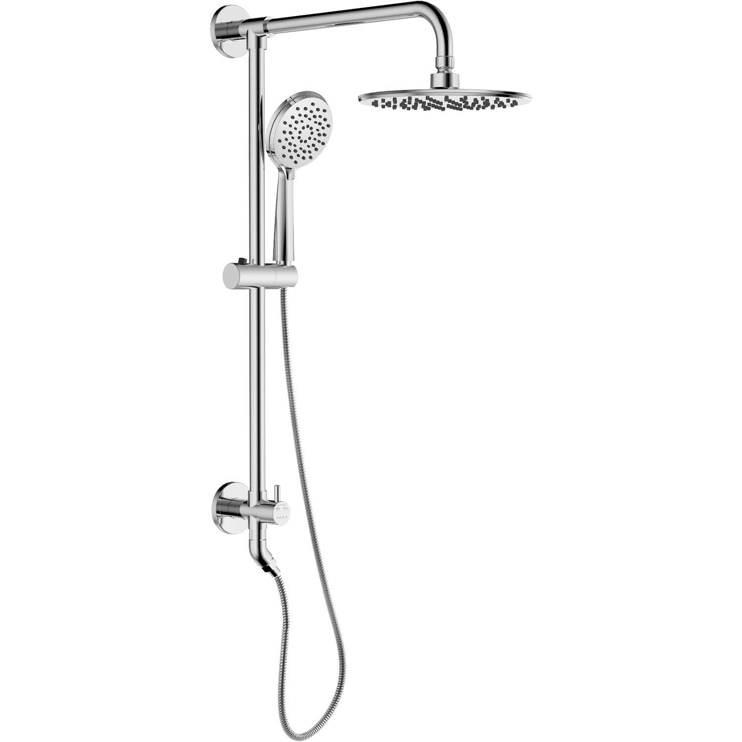 9 inch Rain Shower Head with Handheld Shower Head Dual Shower Combo 3-Setting Handheld Sprayer H120081