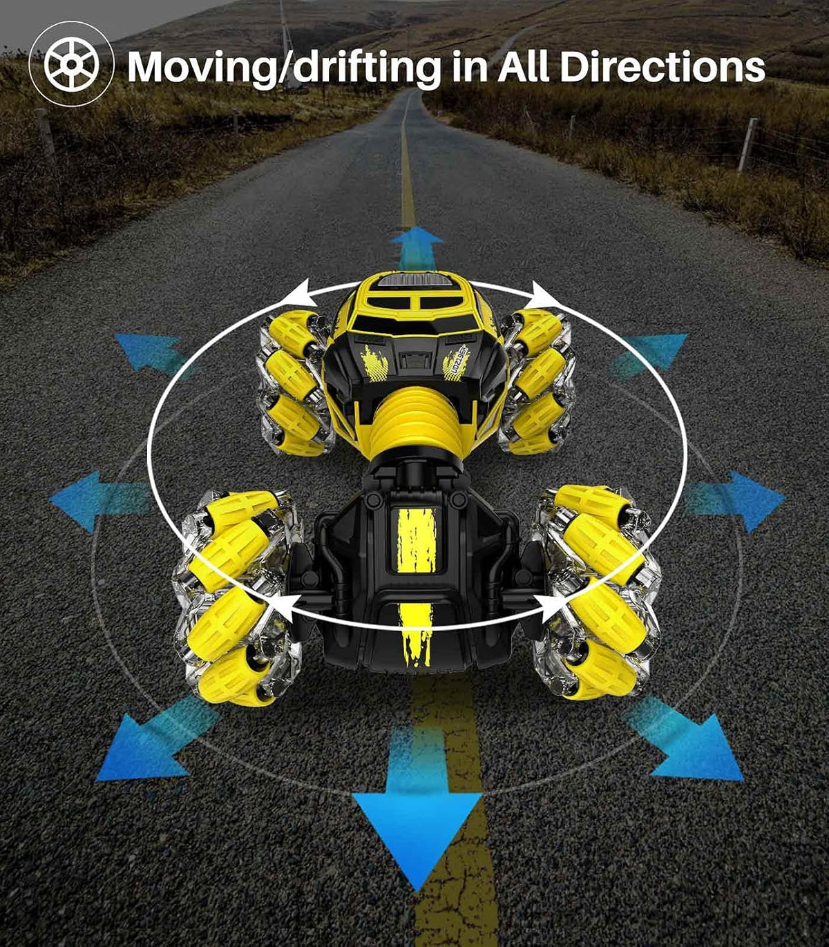 Remote Control Car 1:16 4WD Crawler 12.5MPH with 2 Rechargeable Batteries C2506