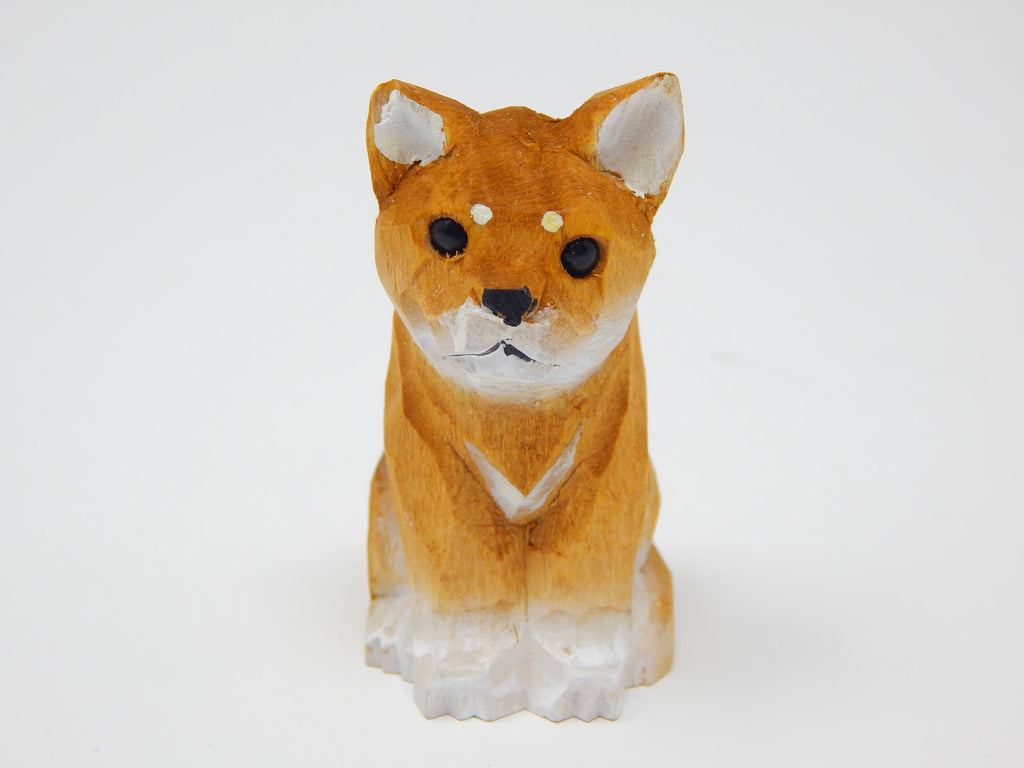 Wooden Carving Dog Figurine X7238