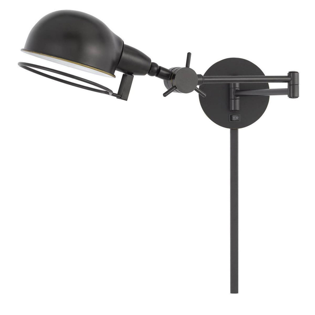 Swing Arm Wall Lamp with Adjustable Shade Dark Bronze O36241