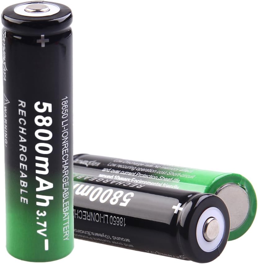 50 Pack 18650 Rechargeable 5800mAh 20A 3.7V Button Top Batteries W4991