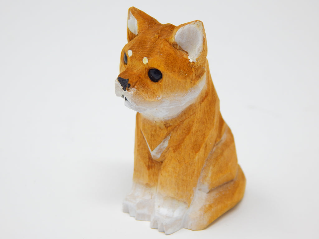 Wooden Carving Dog Figurine X7238