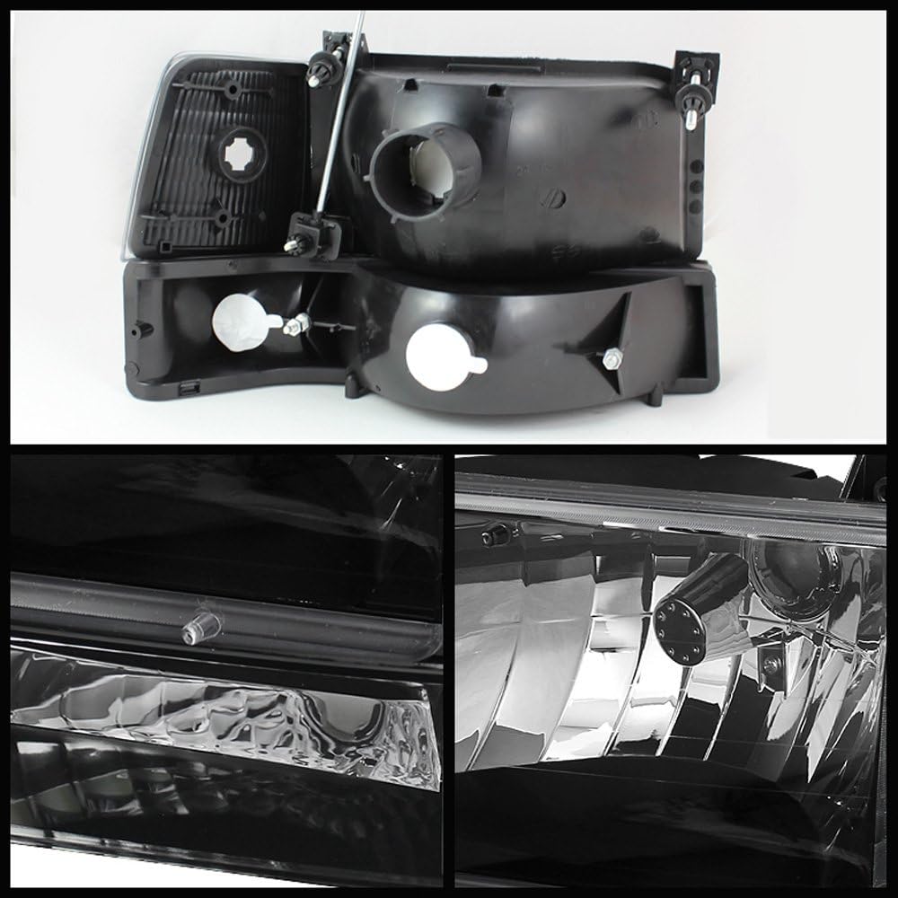 1992-1996 Ford Bronco F150 F250 F350 Headlights Bumper Signal Corner Lamps Pair Z660