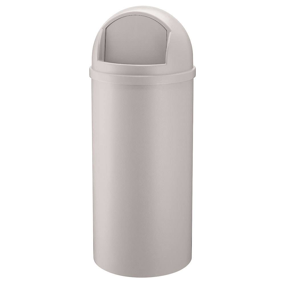 White Round Trash Can W462
