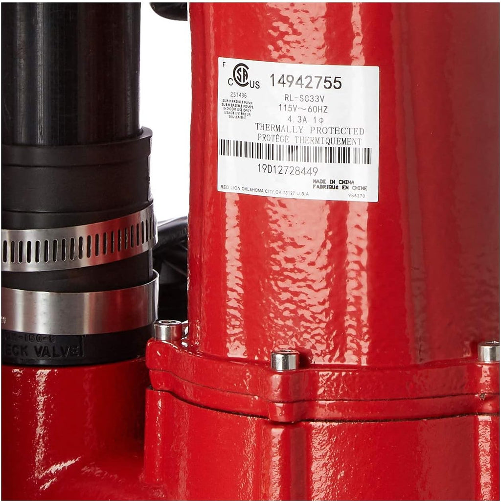 1/3 HP Dual Automatic Cast Iron Sump Pump System with 10-Foot Power Cord U82794