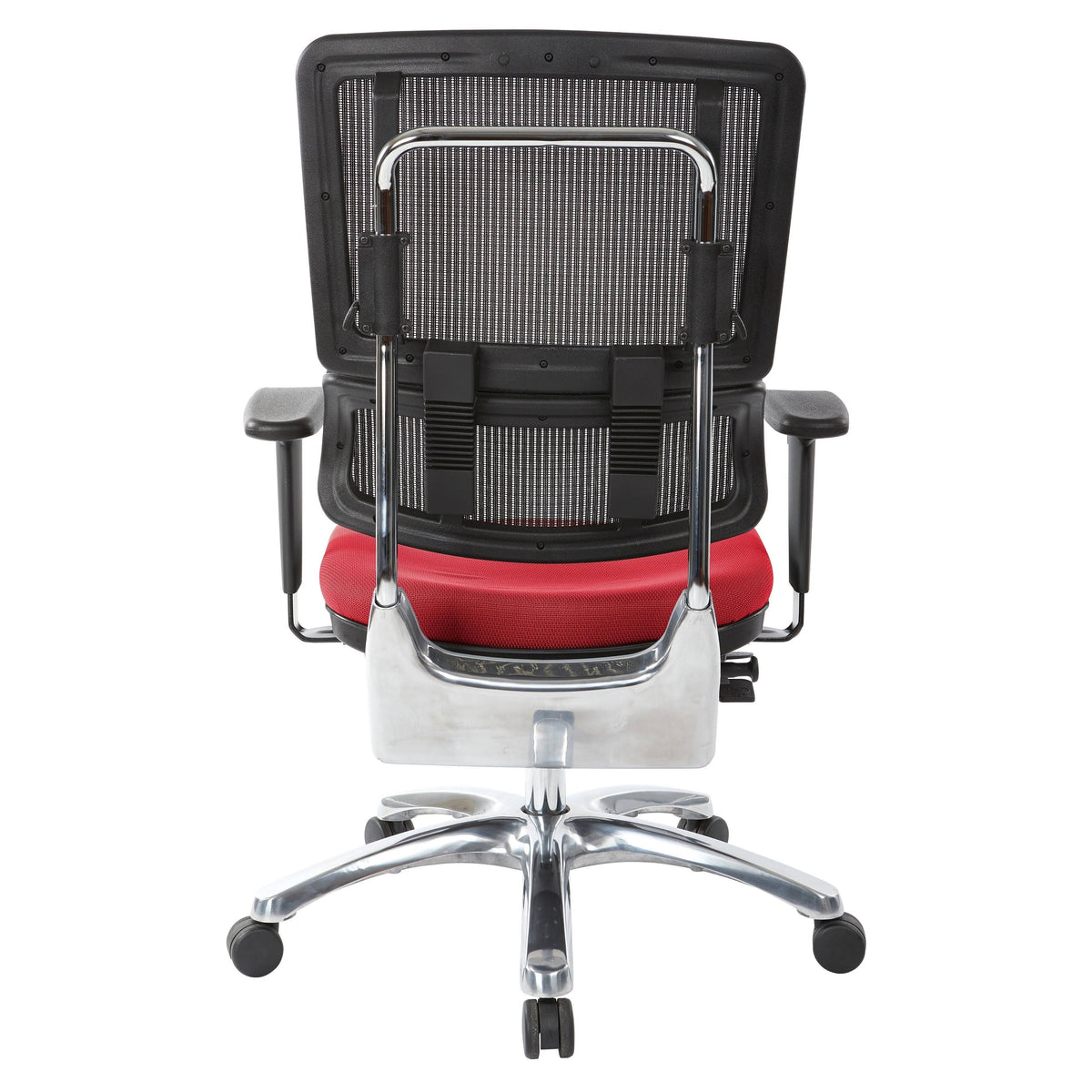 Olive Black Mesh Back Fabric Seat Chrome Base Chair T4525