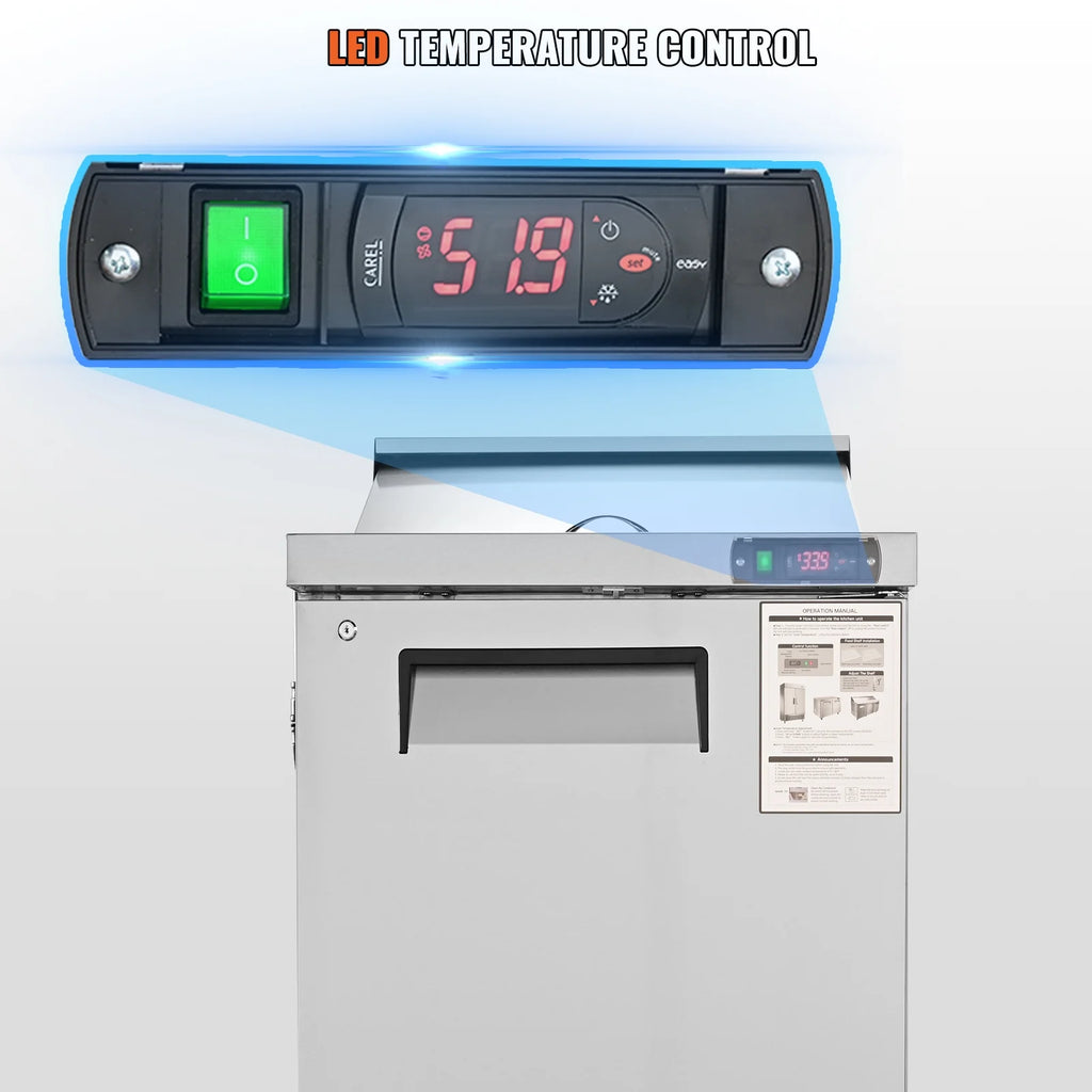 Refrigerated Sandwich Salad Prep Table 1 Door Holds 8 Pans X138848