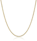 14K Solid Gold 2MM Rope Chain Necklace W94407