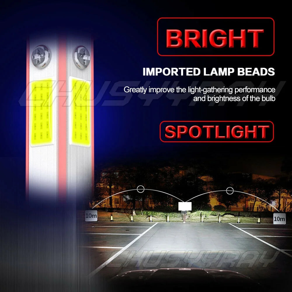 6000K LED Headlight and Fog Light Bulbs Combo Y939322