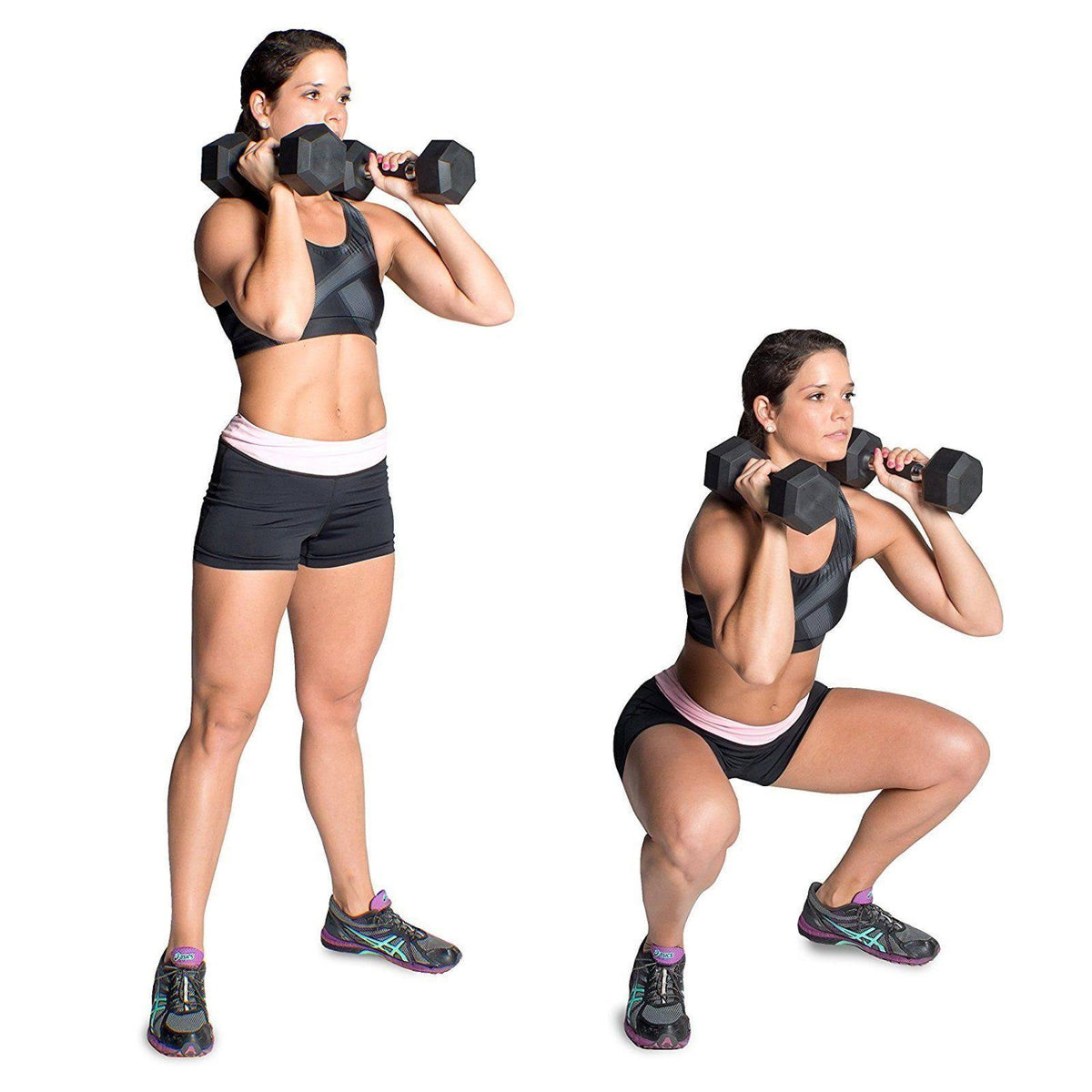 45 lb Coated Hex Dumbbell C6518