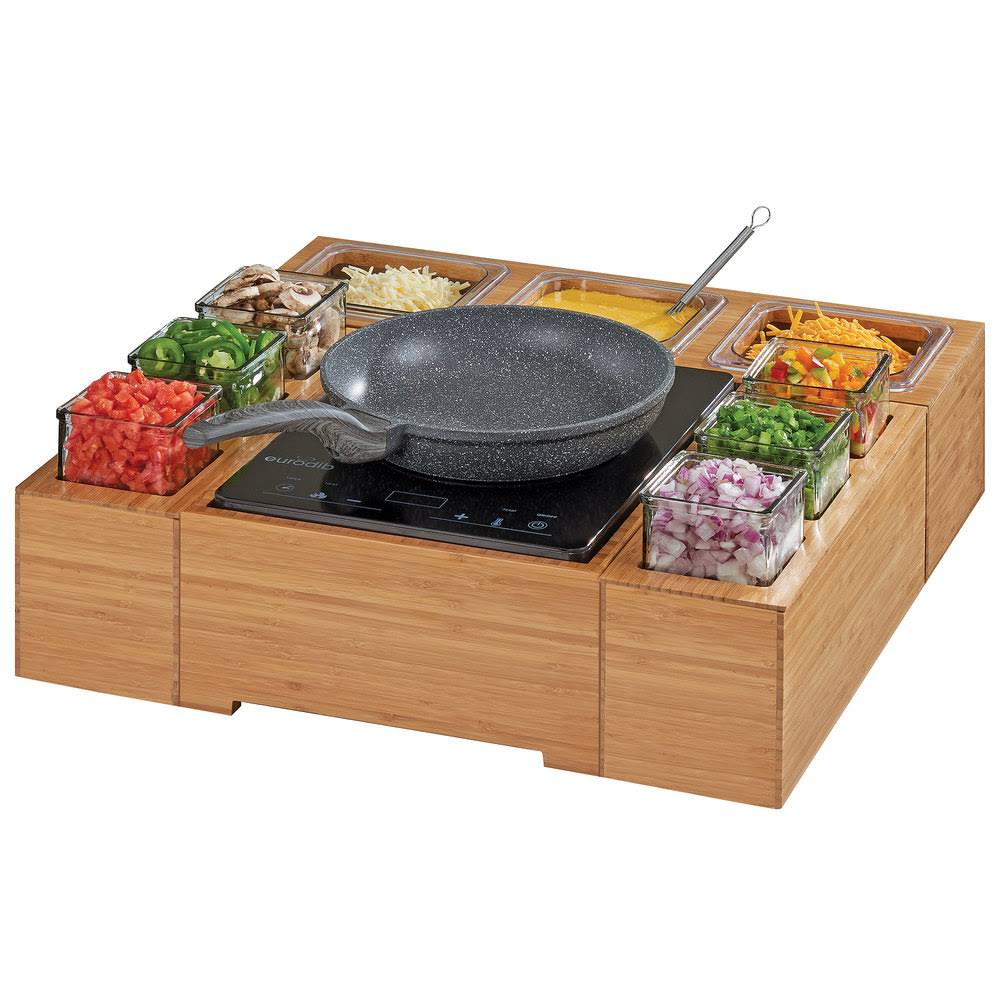 Bamboo Countertop Induction Cooker, 120V, 1600W H442