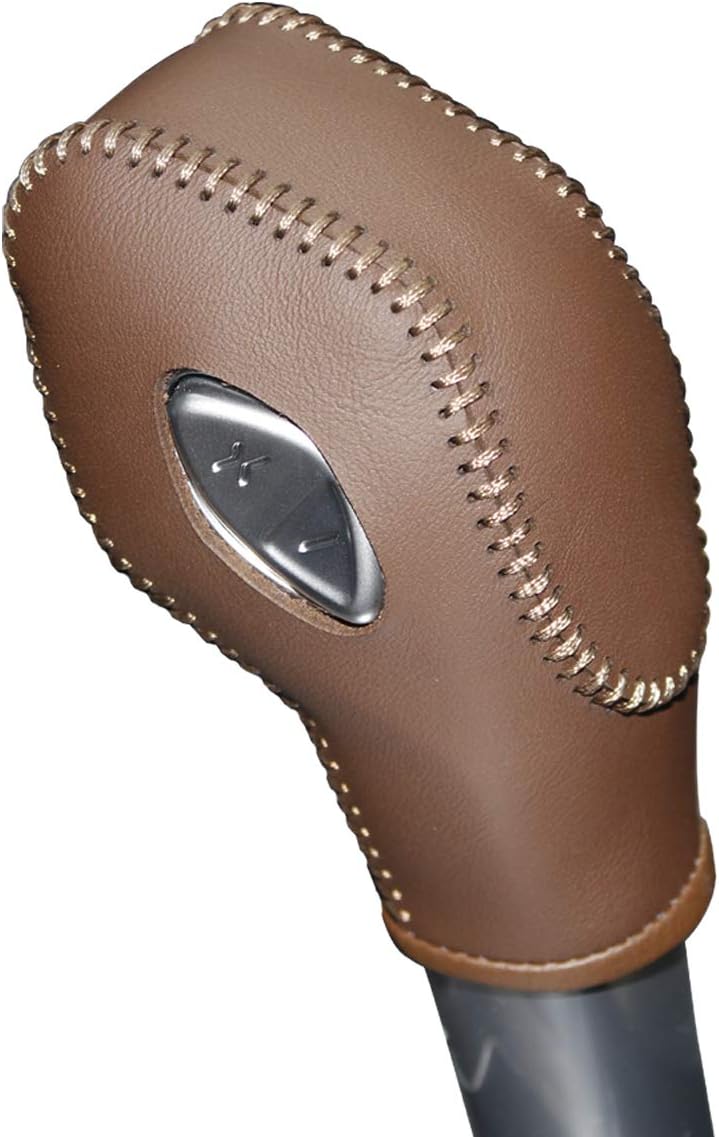 Black Leather Gear Shift Knob Cover Pack of 2 T7811