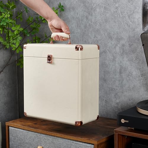 Vinyl Record Storage and Carrying Case, Holds 30 Albums C155888