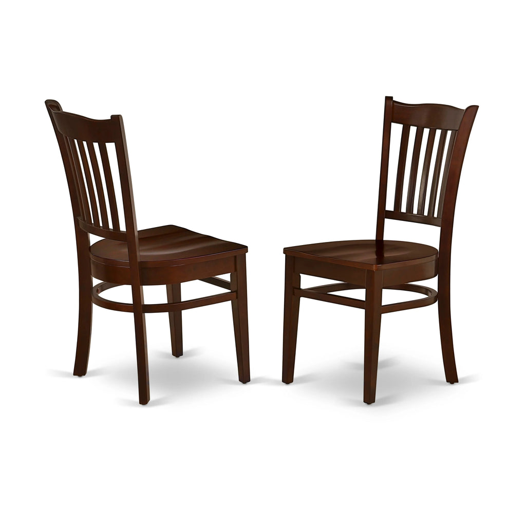 Mahogany Wood Dining Chairs (Set of 2) V528