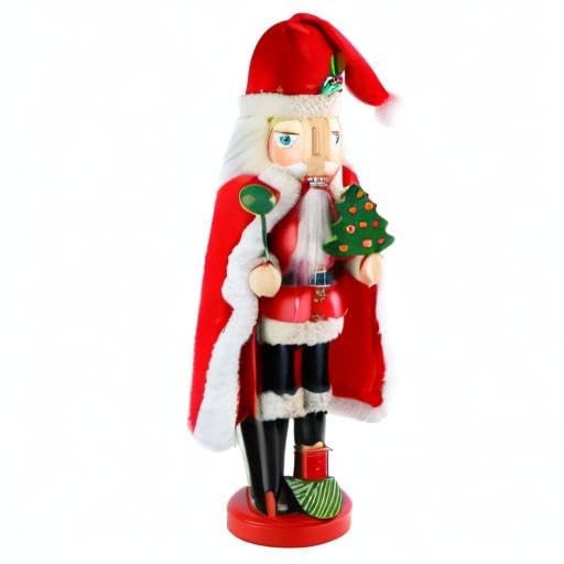 13.5" Wooden Santa Nutcracker W86407