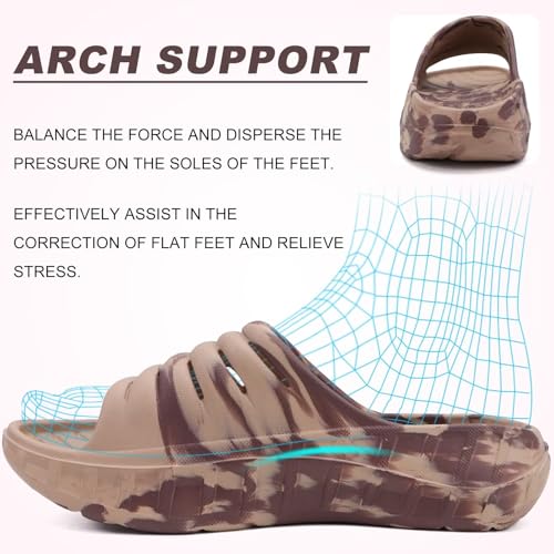 Mens Recovery Sandals Open Toe Sport Slides R845
