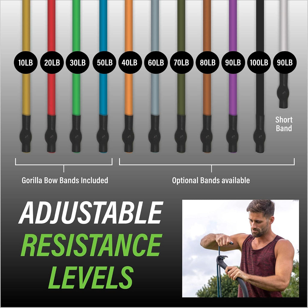 Portable Home Gym Resistance Bands and Bar System B7581