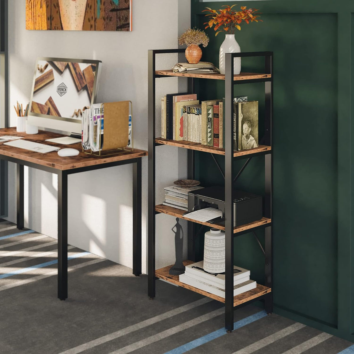 4-Tier Ladder Shelf Bookcase I708776