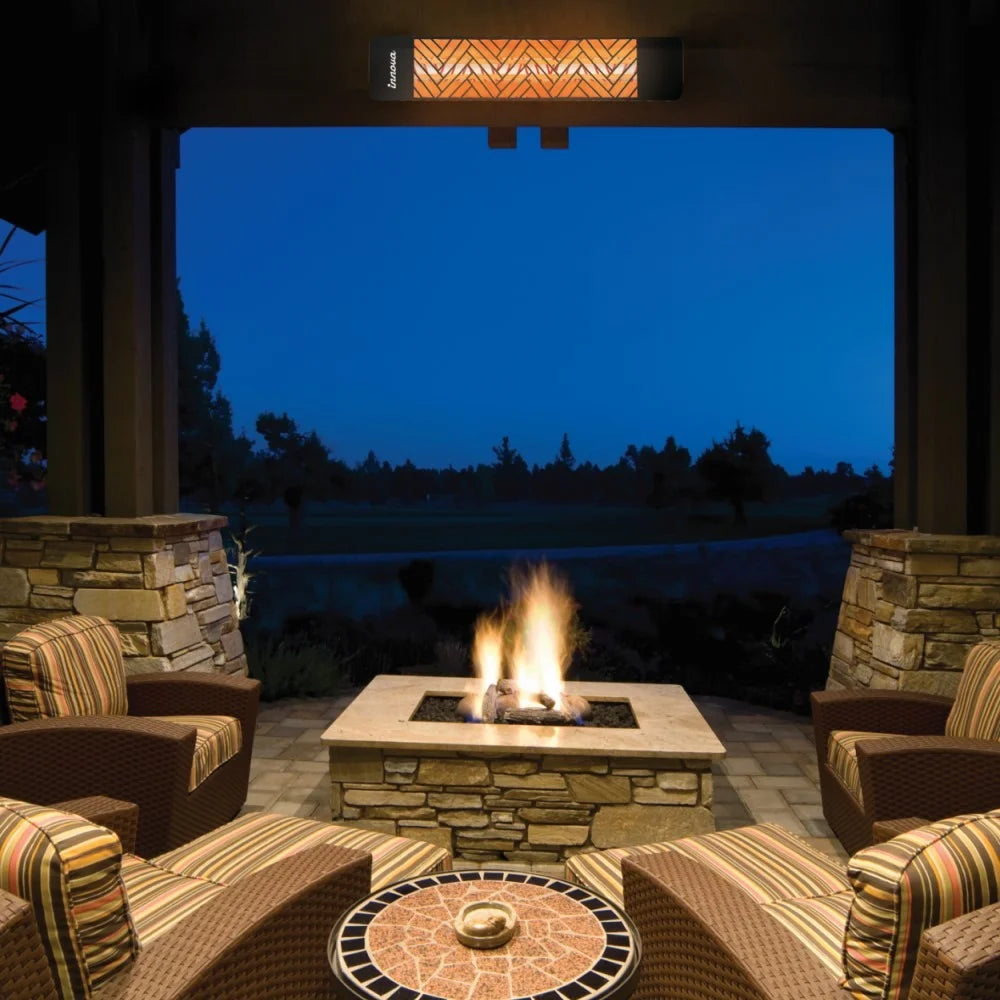 Black Finish Outdoor Wall Mount Electric Heater I268