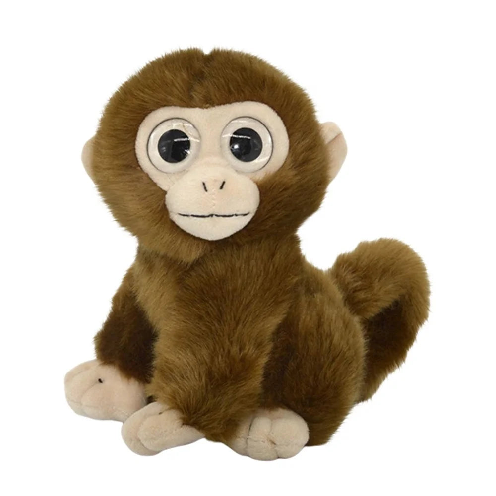 Curly Tails Plush Monkey Stuffed Animal, 8 in N98571