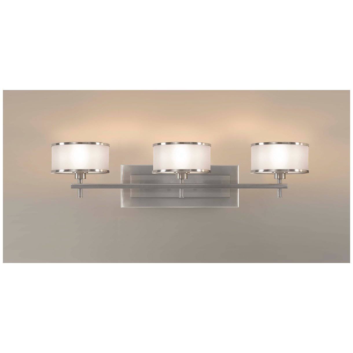 Brushed Steel 3 Light Vanity J871190