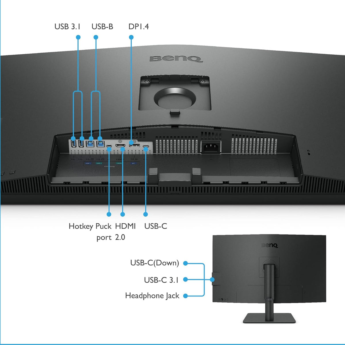 32 inch 4K UHD IPS Monitor with USB-C, HDR10, Built-in Speakers Q456336