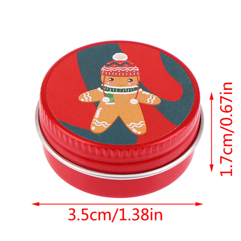 1:12 Dollhouse Miniature Christmas Cookies Tin Box Decor Toy Y822