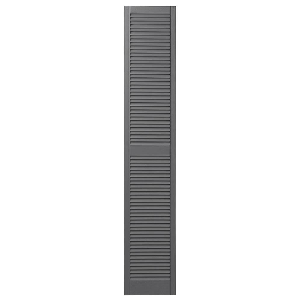 Gray Louvered Shutter M449