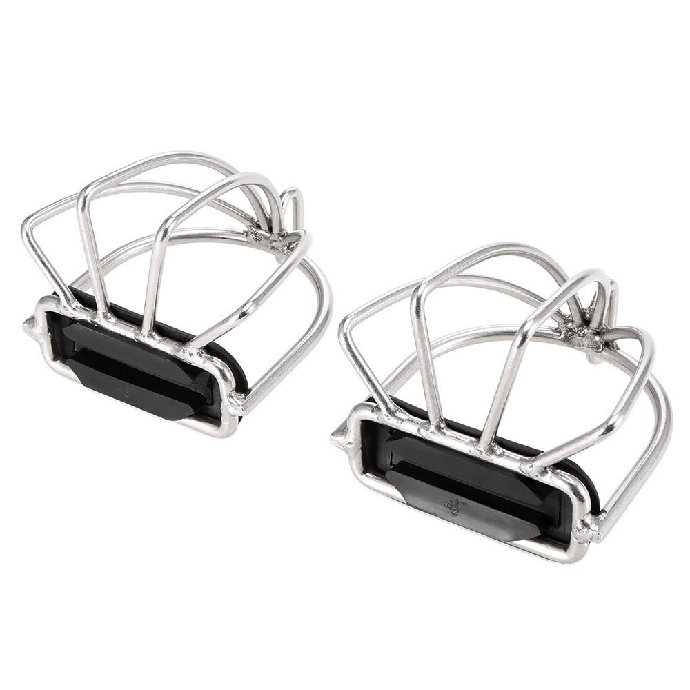 2 Pcs Flex Steel Horse Riding Stirrups E4673
