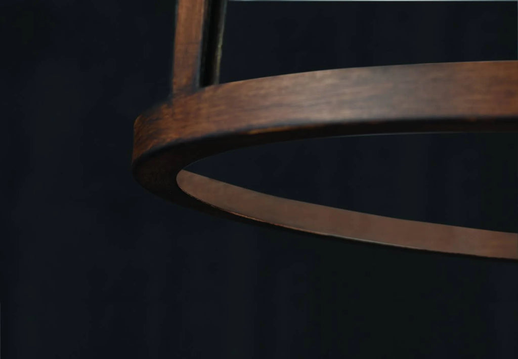 Graphite-Ironwood 3 Light Semi-Flush Mount W873877