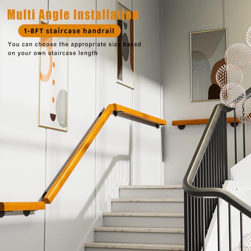 6ft Pine Handrails for Indoor Stairs J963527