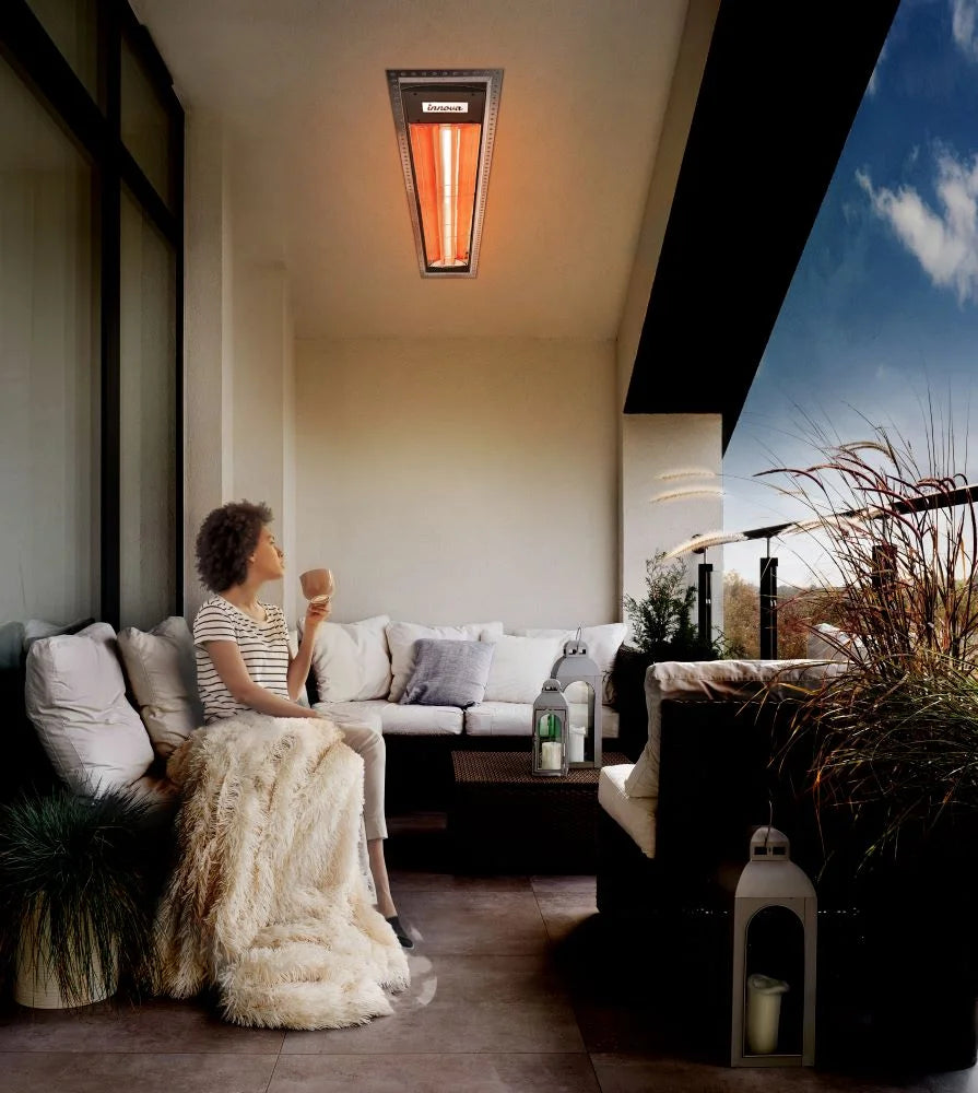 Black Finish Outdoor Wall Mount Electric Heater I268