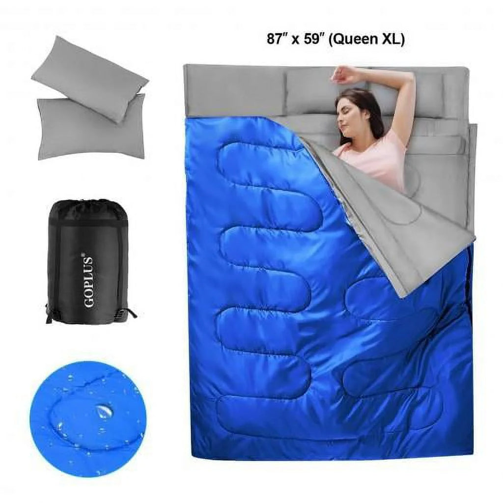 2 Person Waterproof Sleeping Bag with 2 Pillows S81262