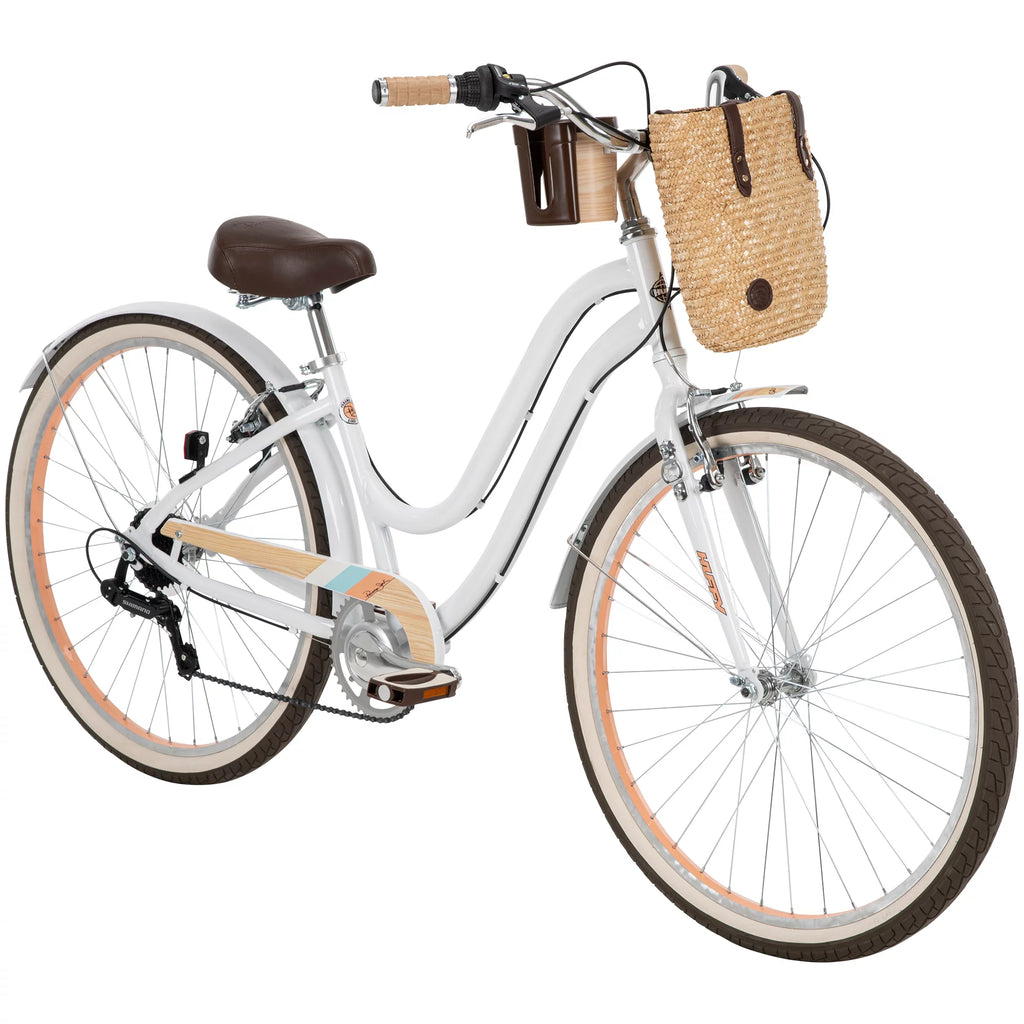 White 7-Speed Cruiser Bicycle C9560
