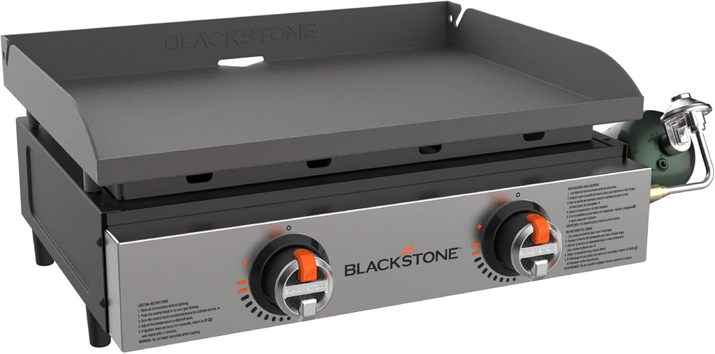 22" Tabletop Griddle with Powder Coated Steel, Black C8489