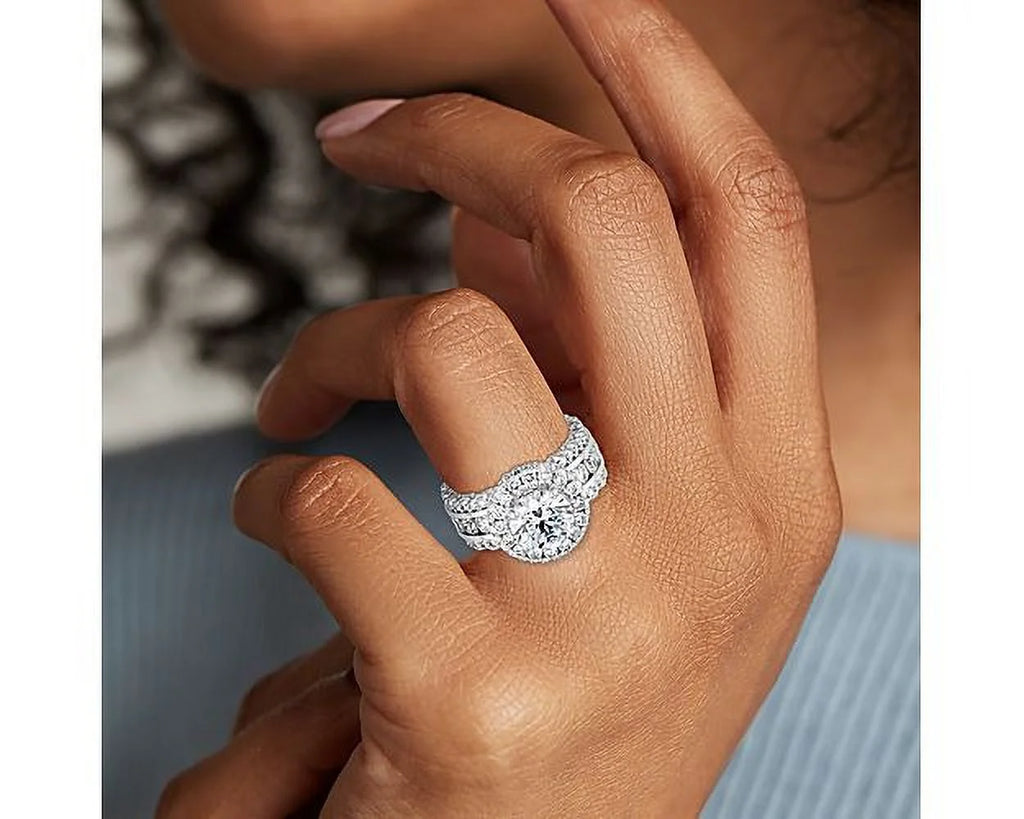14K White Gold Solitaire Diamond Ring Size 7 R79857