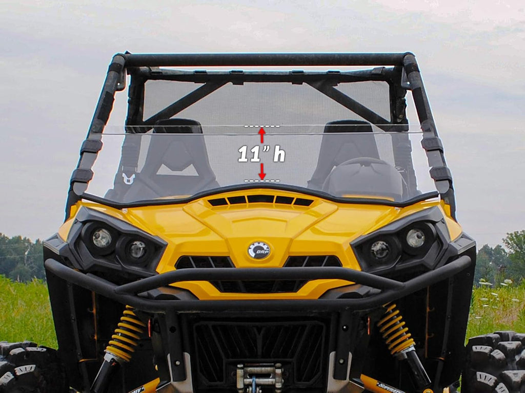 1/4 Dark Tinted Polycarbonate Half Windshield R30842