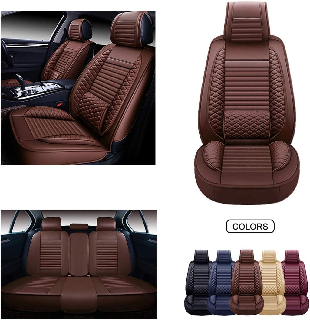 Leather Car Seat Covers Universal Fit Set G7532