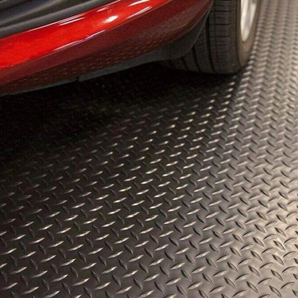 16.5ft x 3.3ft Heavy Duty Rubber Garage Floor Mat Roll Z665253