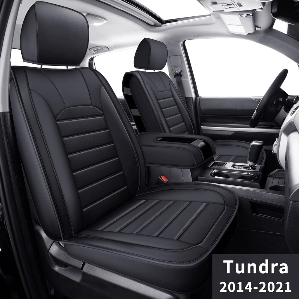 Black Rear Waterproof Faux Leather Seat Covers C680