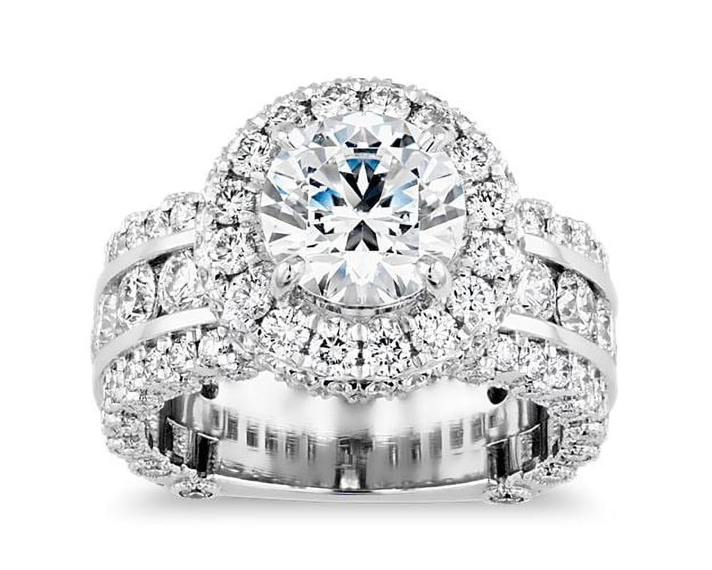 14K White Gold Solitaire Diamond Ring Size 7 R79857