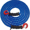 Heavy Duty Polypropylene Tow Rope with Hooks, 12,500 LBS Breaking Strength, 1 inch Diameter, 20 Feet, Pack of 2 Q3433