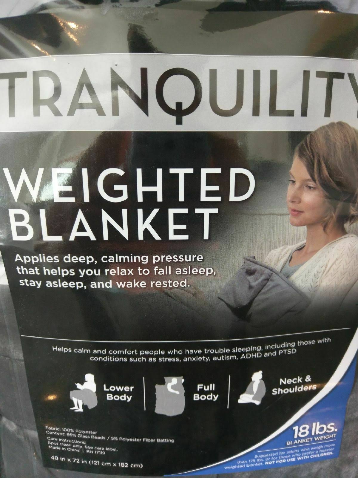 18 lbs Weighted Blanket with Washable Cover S697