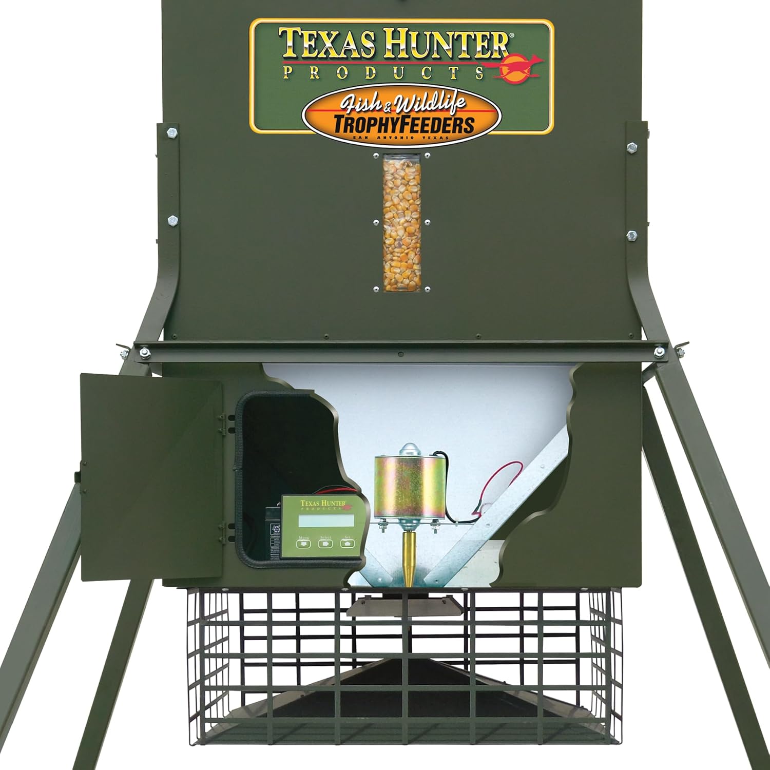 650 lb. Corn Capacity Wildlife Feeder with 8-Foot Heavy-Duty Extension Legs M14629