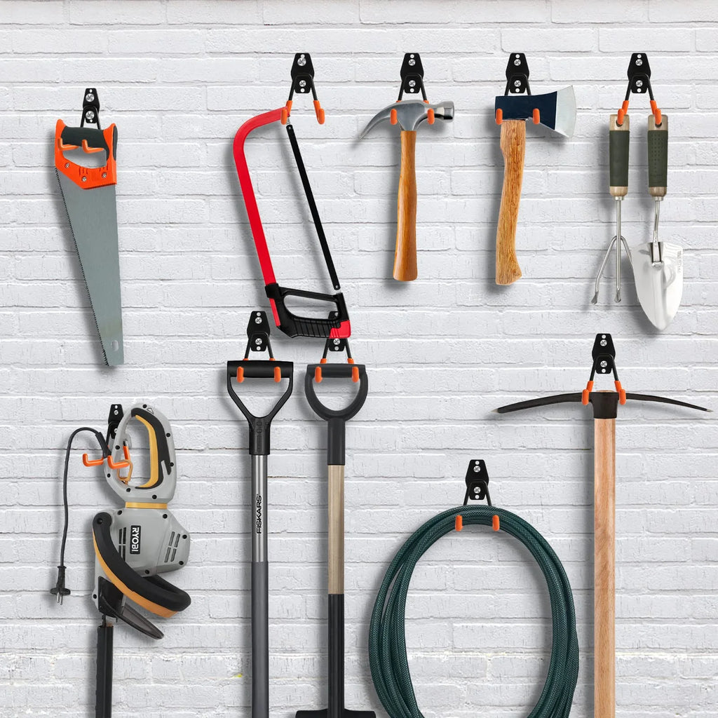12 Packs Heavy Duty Steel Garage Storage Hooks with Tool Hangers J44051