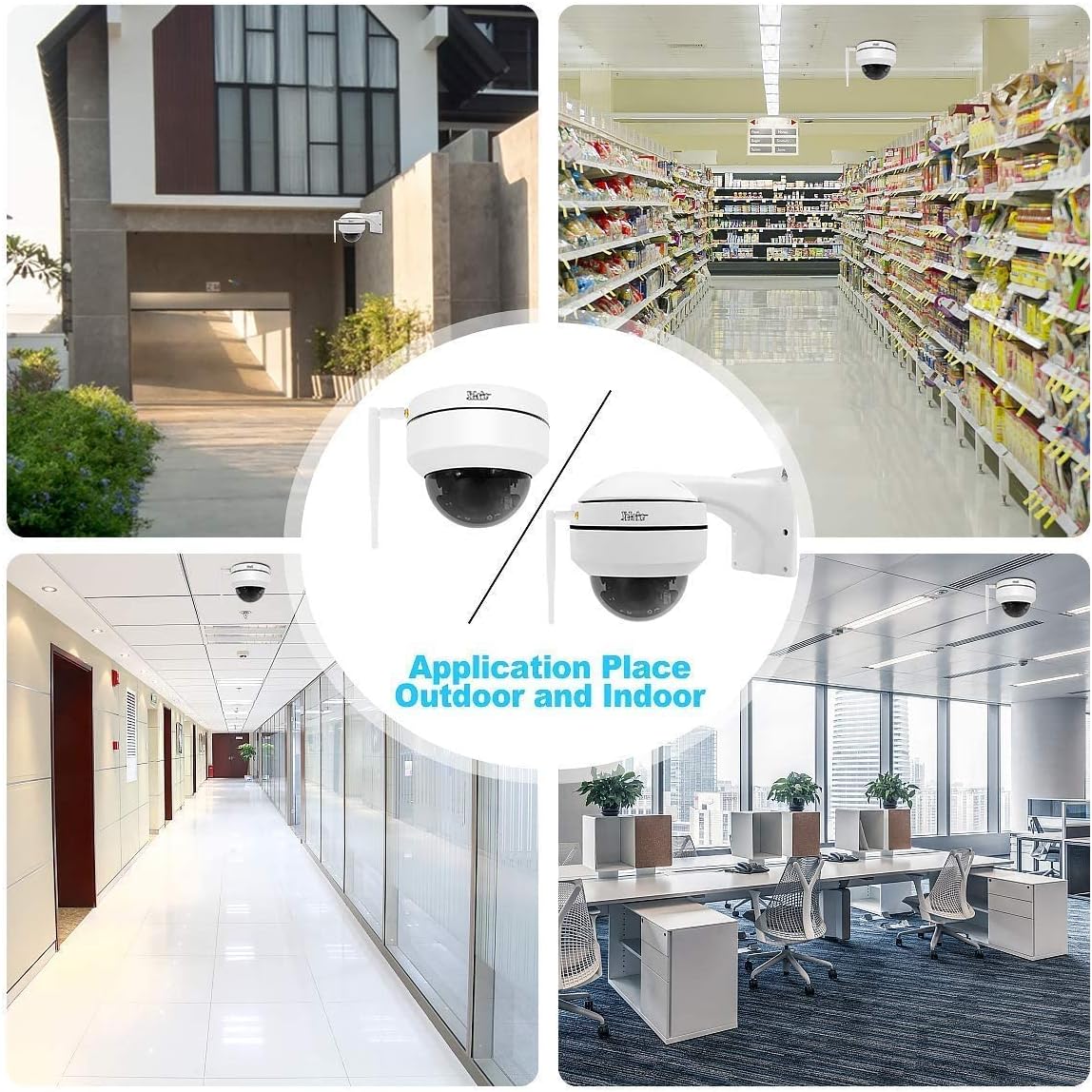 5MP PTZ WiFi Security IP Dome Camera with 5X Optical Zoom H70700