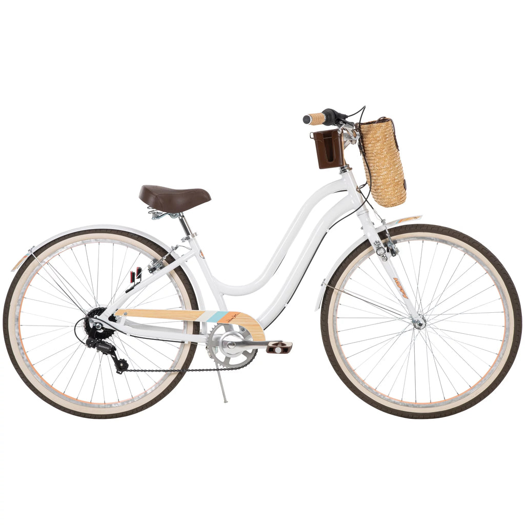 White 7-Speed Cruiser Bicycle C9560