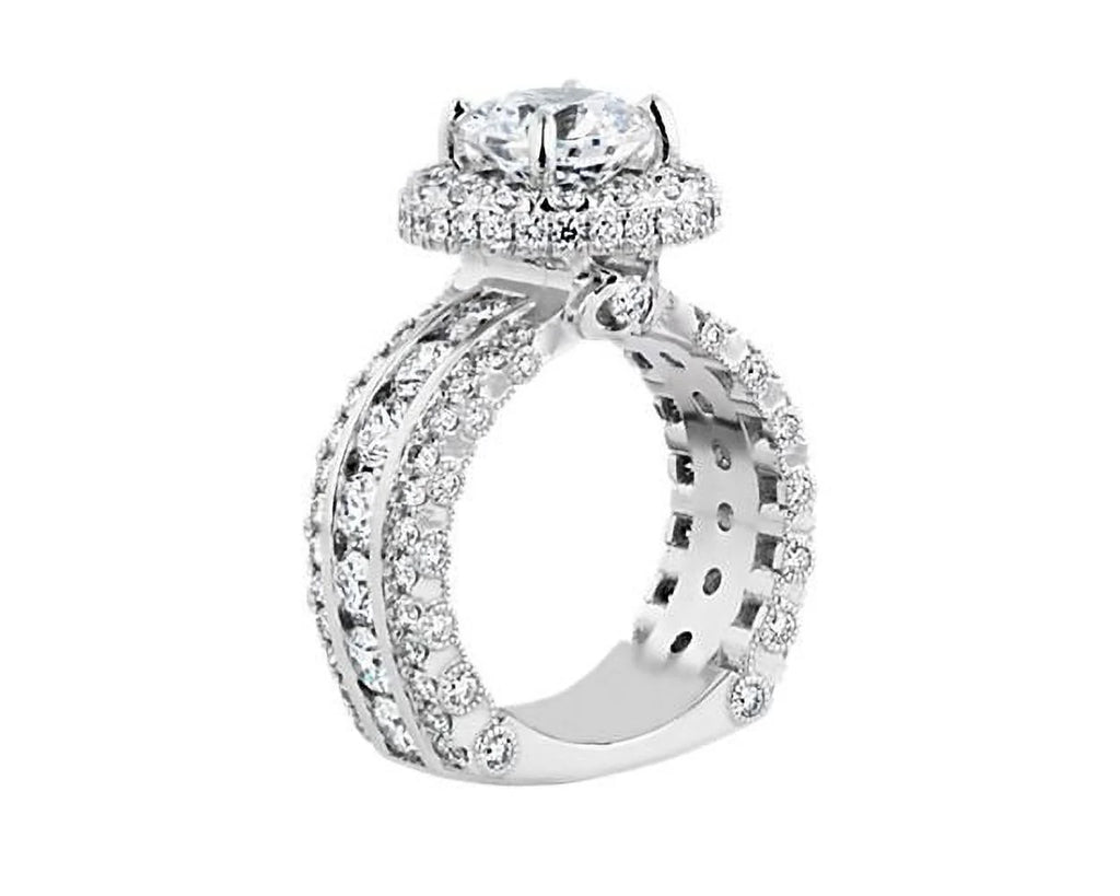 14K White Gold Solitaire Diamond Ring Size 7 R79857