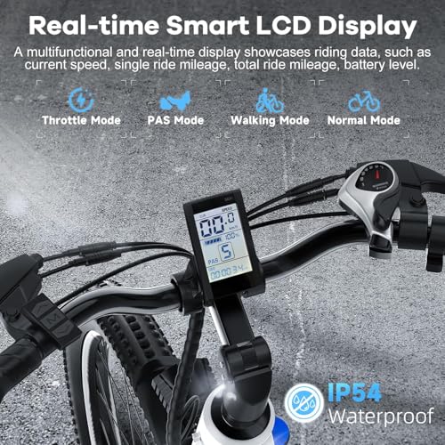 26" Electric Bike with 7-Speed and Removable Battery M214449